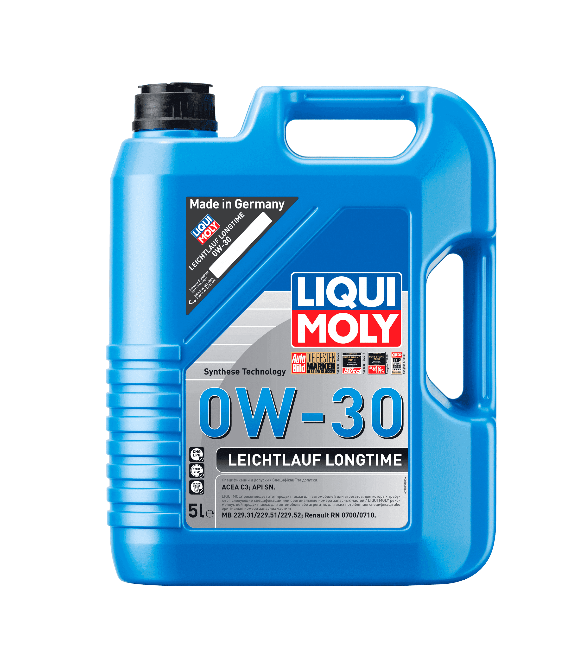 Моторное масло Liqui Moly Leichtlauf Longtime 0W-30, 5л